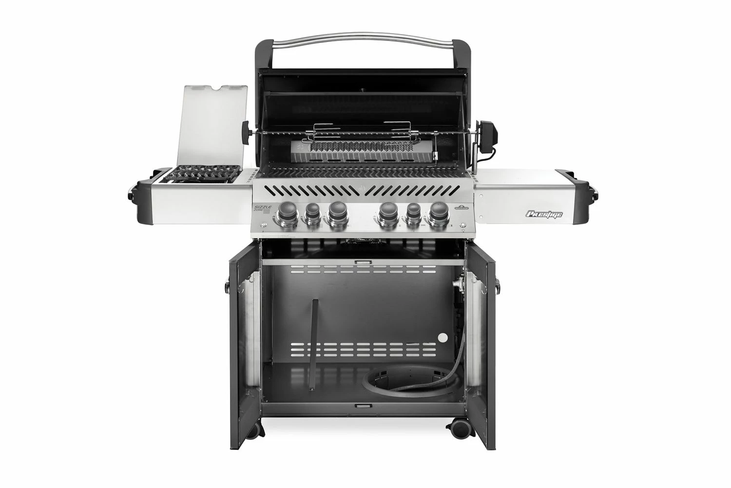 Napoleon Prestige 500 Gasgrill, Charcoal Grau - Mit Safety Glow - X-DEAL Inkl. Grillthermometer, Schneidebrett Und Windschild Für SIZZLE ZONE 5 Napoleon Prestige 500 Gasgrill, Charcoal Grau - Mit Safety Glow - X-DEAL Inkl. Grillthermometer, Schneidebrett Und Windschild Für SIZZLE ZONE – Bild 3