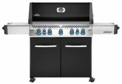 Napoleon Prestige 665 Gasgrill, Schwarz - Mit Safety Glow - Modell 2023 - SMART Deal Inkl. Grillfürst Grill Control