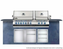 Napoleon Prestige Pro 825-3 Edelstahl Einbaugrill Gas - Inkl. Drehspieß - Modell 2023 -GrillProfi Verkaufs-Shop Napoleon Prestige PRO 825 in Outdoor Kueche Beispiel