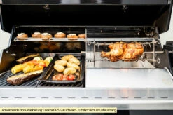 Outdoorchef Dualchef S 425 G Edelstahl Gasgrill Mit Seitenkocher + BLAZING ZONE Infrarotbrenner -GrillProfi Verkaufs-Shop Outdoorchef Dualchef S 425 G Zone Divider Drehspiess 2