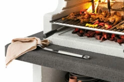 Palazzetti Grillkamin Balos Mit Pizzaofen Inkl. Montagematerial -GrillProfi Verkaufs-Shop Palazzetti Balos Simsplatte Marmotech