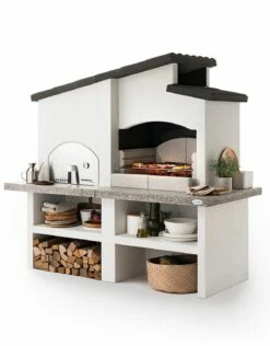 Palazzetti Grillkamin New Zealand 2 Mit Pizzaofen Inkl. Montagematerial -GrillProfi Verkaufs-Shop Palazzetti Grillkamin New Zealand 2