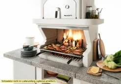 Palazzetti Grillkamin Pamplona Mit Pizzaofen Inkl. Montagematerial -GrillProfi Verkaufs-Shop Palazzetti Grillkamin Pamplona Feuerraum