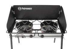 Petromax Gastisch / Gaskocher GE90 Mit Mehrfachbrenner -GrillProfi Verkaufs-Shop Petromax Gastisch ge90 von oben Doppelbrenner