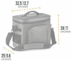Petromax Kühltasche 8 Liter / Oliv -GrillProfi Verkaufs-Shop Petromax Kuehtasche 8Liter Abmessungen 2