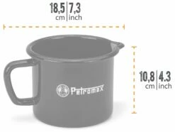 Petromax Emaille Milchtopf / 1000 Ml / Schwarz -GrillProfi Verkaufs-Shop Petromax Milchtopf Emaille 1000ml schwarz Abmessungen