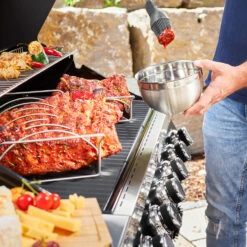 Rösle Gasgrill Videro G6-S VARIO+ Schwarz - Modell 2023 - SMART Deal Inkl. Grillfürst Grill Control + Abdeckhaube Und Grillplatte -GrillProfi Verkaufs-Shop Roesle Gasgrill Videro G6 S Mood Grillflaeche 3