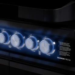 Rösle Gasgrill Magnum PRO G4-S - X-DEAL Inkl. Abdeckhaube Und Gusseisen Grillplatte - Modell 2023 -GrillProfi Verkaufs-Shop Roesle Magnum Pro G4 S Drehregler beleuchtet 2