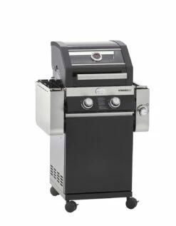 Rösle Gasgrill Videro G2 Schwarz - Modell 2022 Inkl. Abdeckhaube -GrillProfi Verkaufs-Shop Roesle Videro G2 abklappbare Seienteile 25514