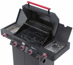 Rösle Videro G3-S VARIO+ Schwarz Gasgrill - FC Bayern Edition - Inkl. FC Bayern Abdeckhaube, Barbecue Grillzange Und Burgerpresse -GrillProfi Verkaufs-Shop Roesle Videro G3 S FC Bayern Overview 1