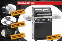 Rösle Gasgrill Videro G3-S VARIO+ Schwarz - Modell 2023 - X-DEAL Inkl. Abdeckhaube Und Grillplatte 22 Rösle Gasgrill Videro G3-S VARIO+ Schwarz - Modell 2023 - X-DEAL Inkl. Abdeckhaube Und Grillplatte -GrillProfi Verkaufs-Shop Roesle Videro G3 S Vario Gasgrill Highlights