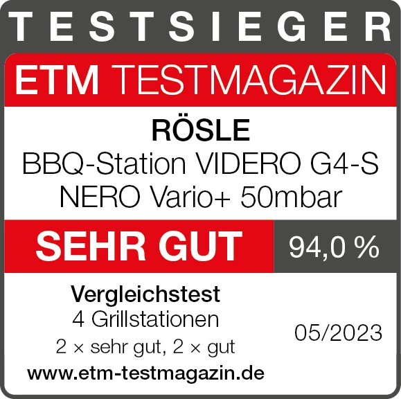 Rösle Gasgrill Videro G4-S Vario+ Nero Schwarz - Modell 2023 - X-DEAL Inkl. Abdeckhaube 5 Rösle Gasgrill Videro G4-S Vario+ Nero Schwarz - Modell 2023 - X-DEAL Inkl. Abdeckhaube – Bild 3