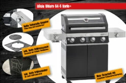 Rösle Gasgrill Videro G4-S VARIO+ Schwarz - Modell 2023 - SMART Deal Inkl. Grillfürst Grill Control + Abdeckhaube Und Grillplatte -GrillProfi Verkaufs-Shop Roesle Videro G4 S Vario Highlights 3
