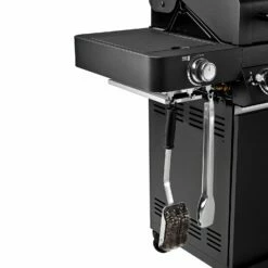 Rösle Gasgrill BBQ-Station Videro G4-S Vario+ Nero Schwarz - Modell 2023 - SMART Deal Inkl. Grillfürst Grill Control -GrillProfi Verkaufs-Shop Roesle Videro G4 S Vario NERO matt schwarz Besteckhalter 2