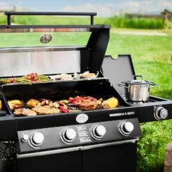 Rösle Gasgrill BBQ-Station Videro G4-S Vario+ Nero Schwarz - Modell 2023 - X-DEAL Inkl. Abdeckhaube -GrillProfi Verkaufs-Shop Roesle Videro G4 S Vario NERO matt schwarz Grillflaeche 1