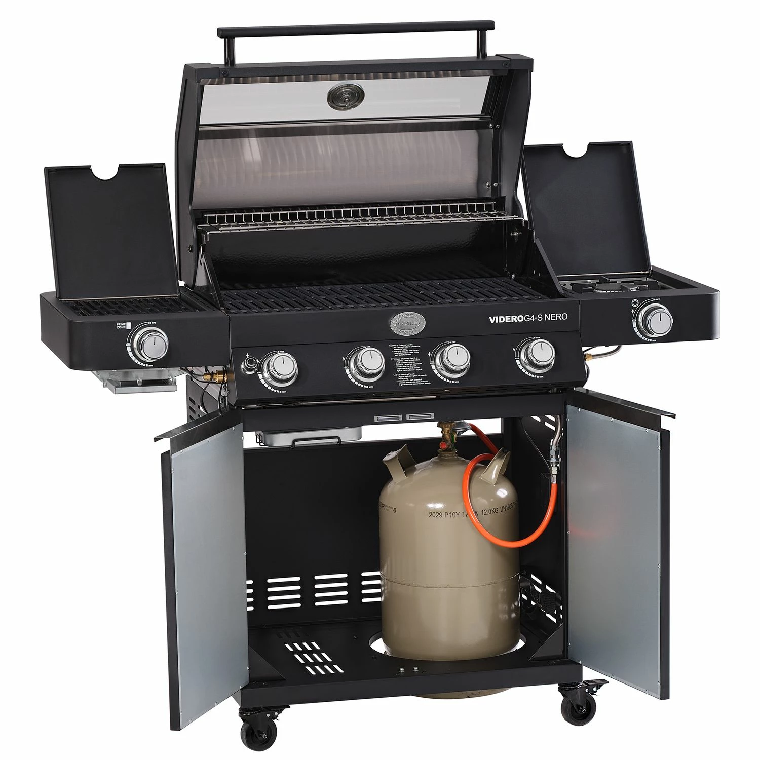Rösle Gasgrill Videro G4-S Vario+ Nero Schwarz - Modell 2023 - X-DEAL Inkl. Abdeckhaube 4 Rösle Gasgrill Videro G4-S Vario+ Nero Schwarz - Modell 2023 - X-DEAL Inkl. Abdeckhaube – Bild 2