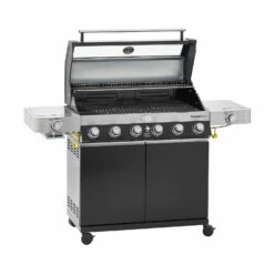 Rösle Gasgrill Videro G6-S VARIO+ Schwarz - Modell 2023 - X-DEAL Inkl. Abdeckhaube, Grillplatte Und Drehspieß -GrillProfi Verkaufs-Shop Roesle Videro G6 S Vario schwarz 25527 Deckel 2