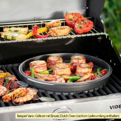 Rösle Gasgrill Videro G3-S VARIO+ Schwarz - Modell 2023 Inkl. Abdeckhaube -GrillProfi Verkaufs-Shop Roesle Videro Gasgrill Vario Grillrost Mood 7