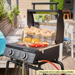 Rösle Gasgrill Videro Pro G2-P Campinggrill -GrillProfi Verkaufs-Shop Rosle Gasgrill Videro PRO G2 P Beispiel mit Untergestell