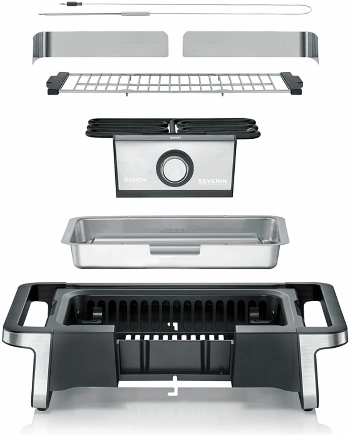 Severin Elektro Tischgrill SENOA Boost - Boost Zone 500°C - 3.000 W 10 Severin Elektro Tischgrill SENOA Boost - Boost Zone 500°C - 3.000 W – Bild 8