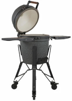 The Bastard Keramikgrill VX Medium - Complete - Schwarz Matt - Modell 2023 -GrillProfi Verkaufs-Shop The Bastard VX Keramikgrill Medium Komplett offen