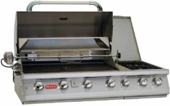 BULL 7 Burner Premium Gasgrill - Einbaugrill Mit Infrarot Mit Backburner, Seitenkocher Und Rotisserie
