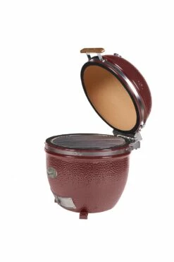 Monolith Grill LeChef Red Ohne Gestell Und Seitentische MG23RNC - Set -GrillProfi Verkaufs-Shop monolith lechef seite offen 201031 red