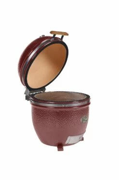 Monolith Grill LeChef Red Ohne Gestell Und Seitentische MG23RNC - Set -GrillProfi Verkaufs-Shop monolith lechef seitlich offen 201031 red