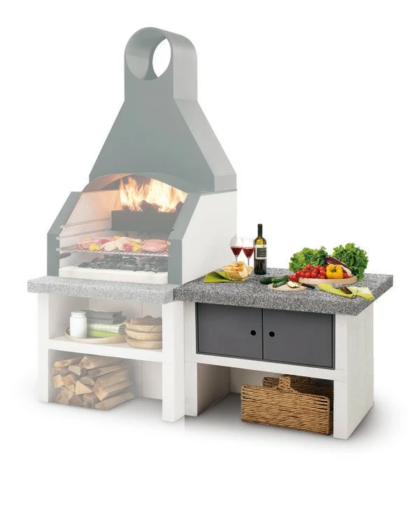 Palazzetti Outdoor Küche: Modul Arbeitsfläche - Granit Grau 3 Palazzetti Outdoor Küche: Modul Arbeitsfläche - Granit Grau