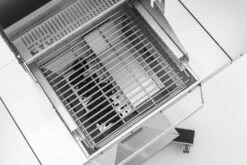 Thüros Holzkohlegrill T300 / Holzkohle Grillstation 42x42 Cm 9 Thüros Holzkohlegrill T300 / Holzkohle Grillstation 42x42 Cm -GrillProfi Verkaufs-Shop thueros evo3 holzkohle bbq station fdetail innen